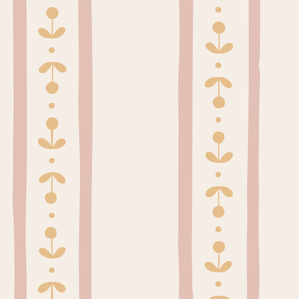 Papel de Parede Caminho de Sementes Rosa  2,80 x 0,45 m