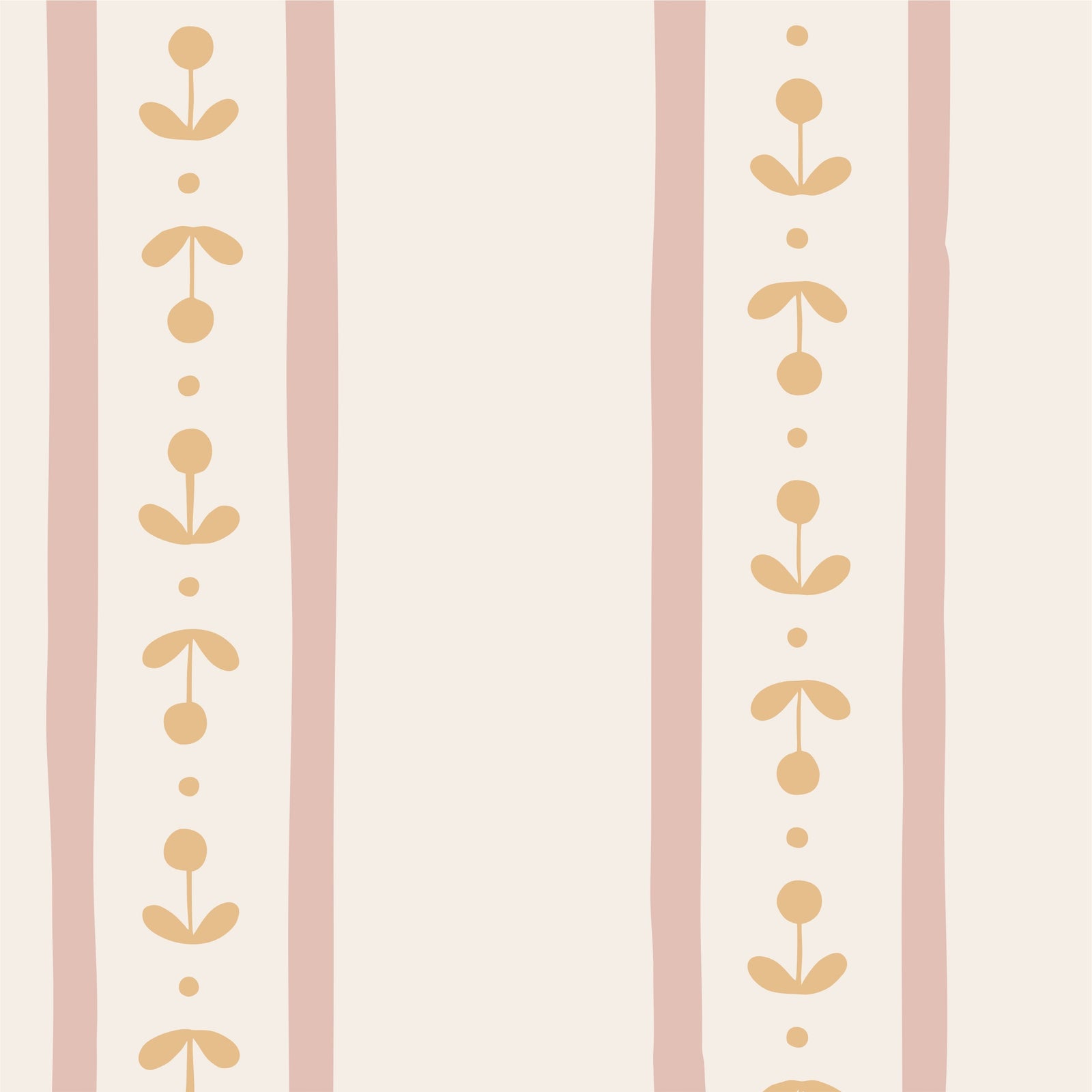 Papel de Parede Caminho de Sementes Rosa  2,80 x 0,45 m