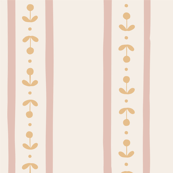 Papel de Parede Caminho de Sementes Rosa  2,80 x 0,45 m