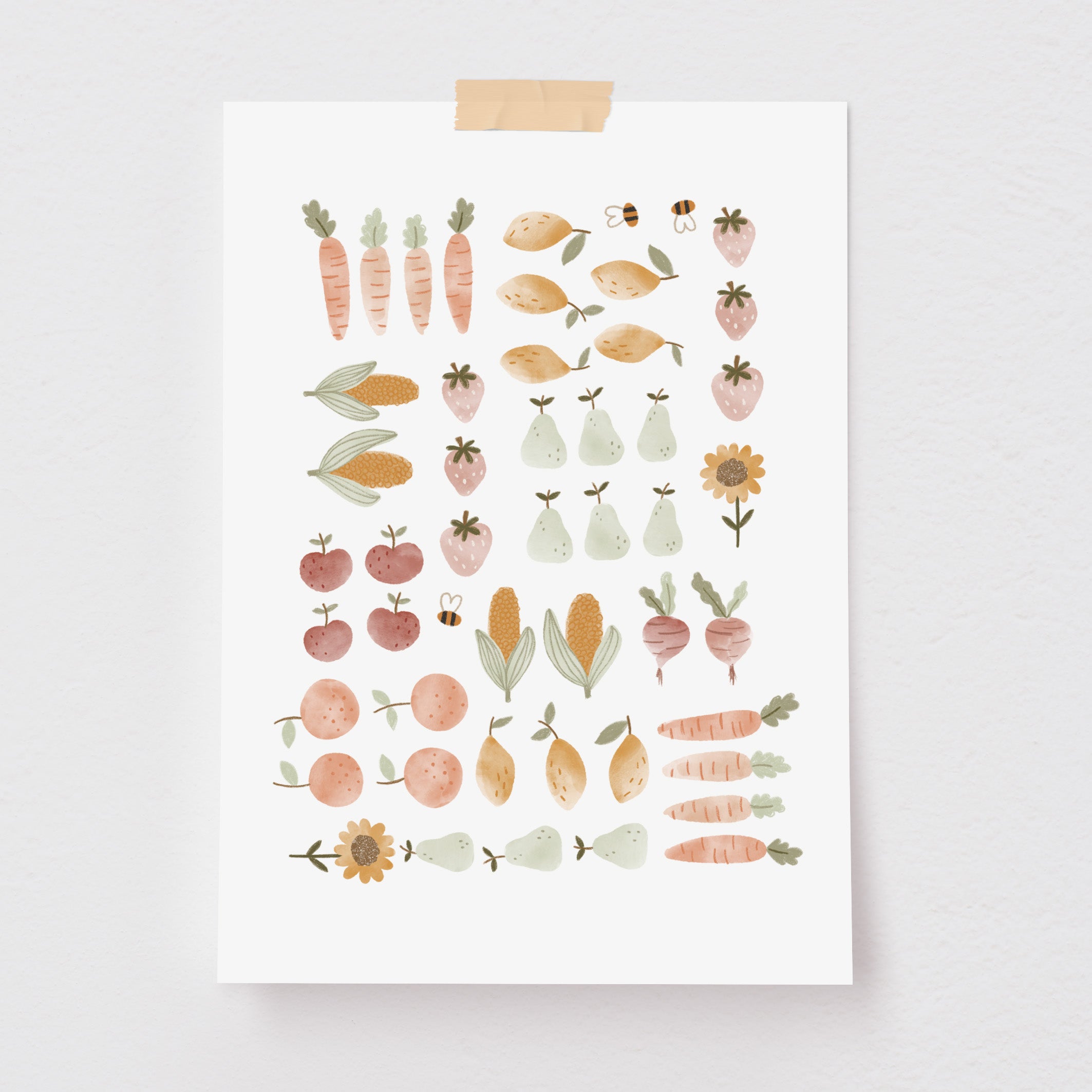 Pôster Decorativo Dia de Feira