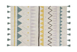Tapete Lavável Azteca Azul Vintage G 140 x 200 cm