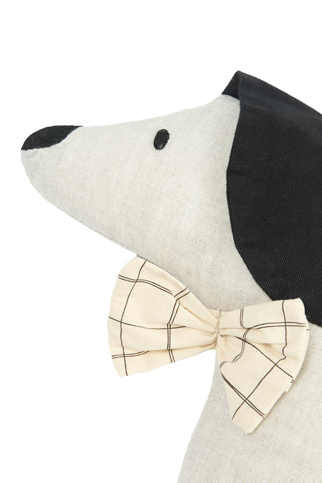 Almofada L1N0 linho Toby the dog Greige  60 x 10 x 8 cm