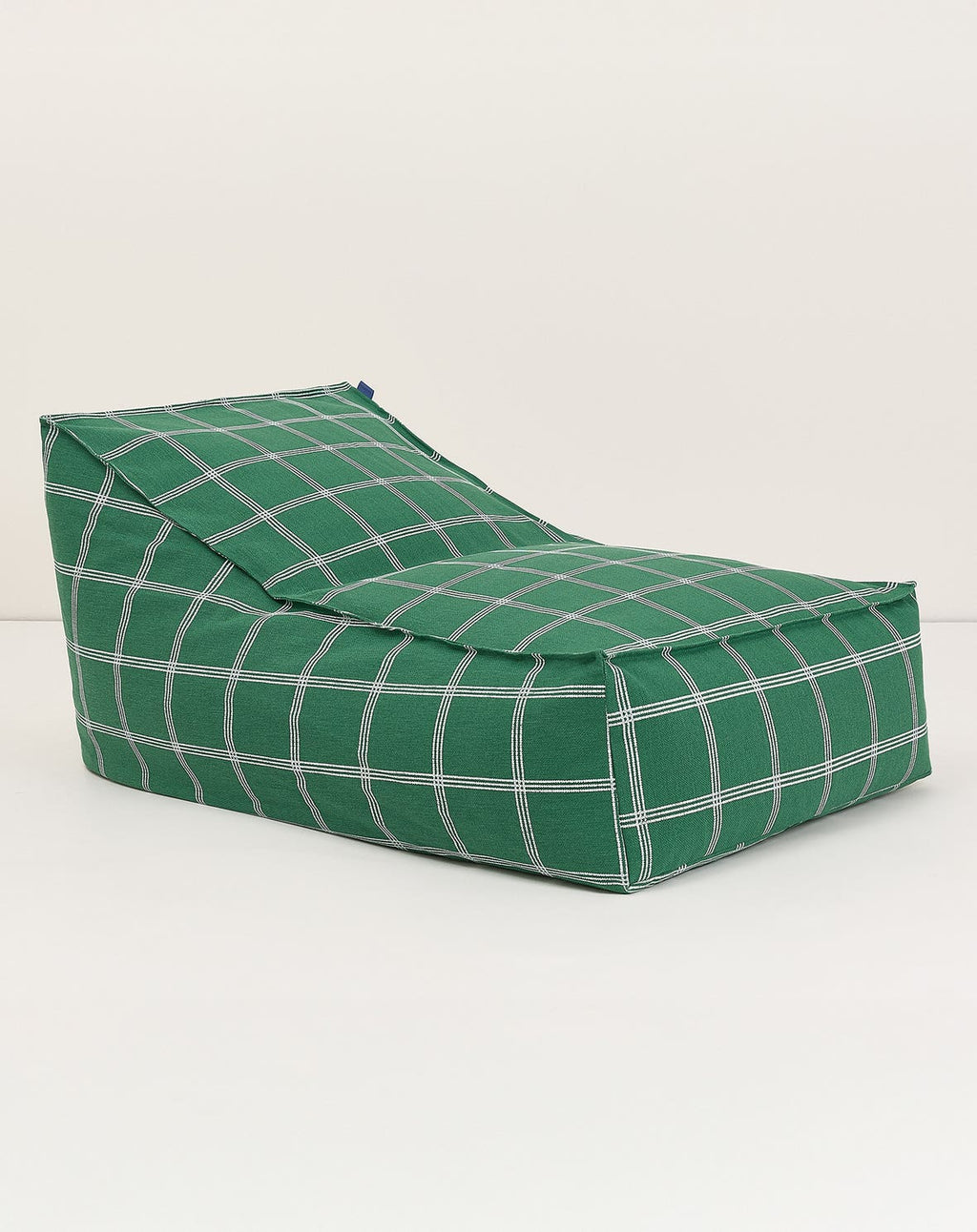 Puff VIBES long  verde e branco 70 x 105 x 57 cm