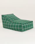 Puff VIBES long  verde e branco 70 x 105 x 57 cm