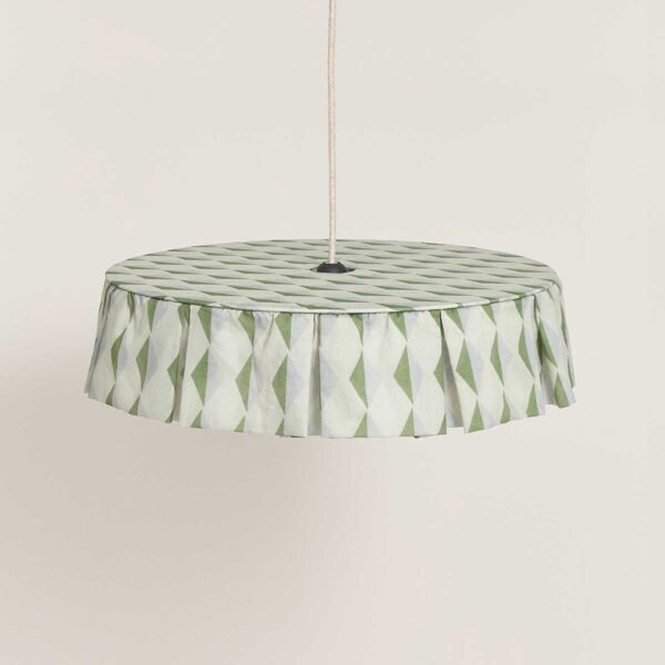 Lustre VIBES harlequim verde azul 50 x 12 cm