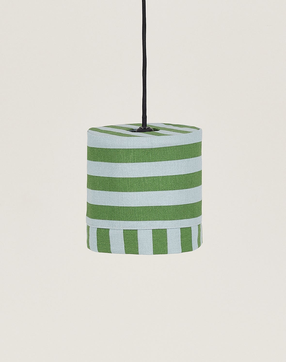 Lustre LINDA listras verde e azul 20 x 21 cm