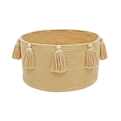 Cesta Tassels Honey Ø40 x 25 cm