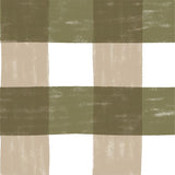 Papel de Parede Vichy P Verde e Bege 2,80 x 0,45 m