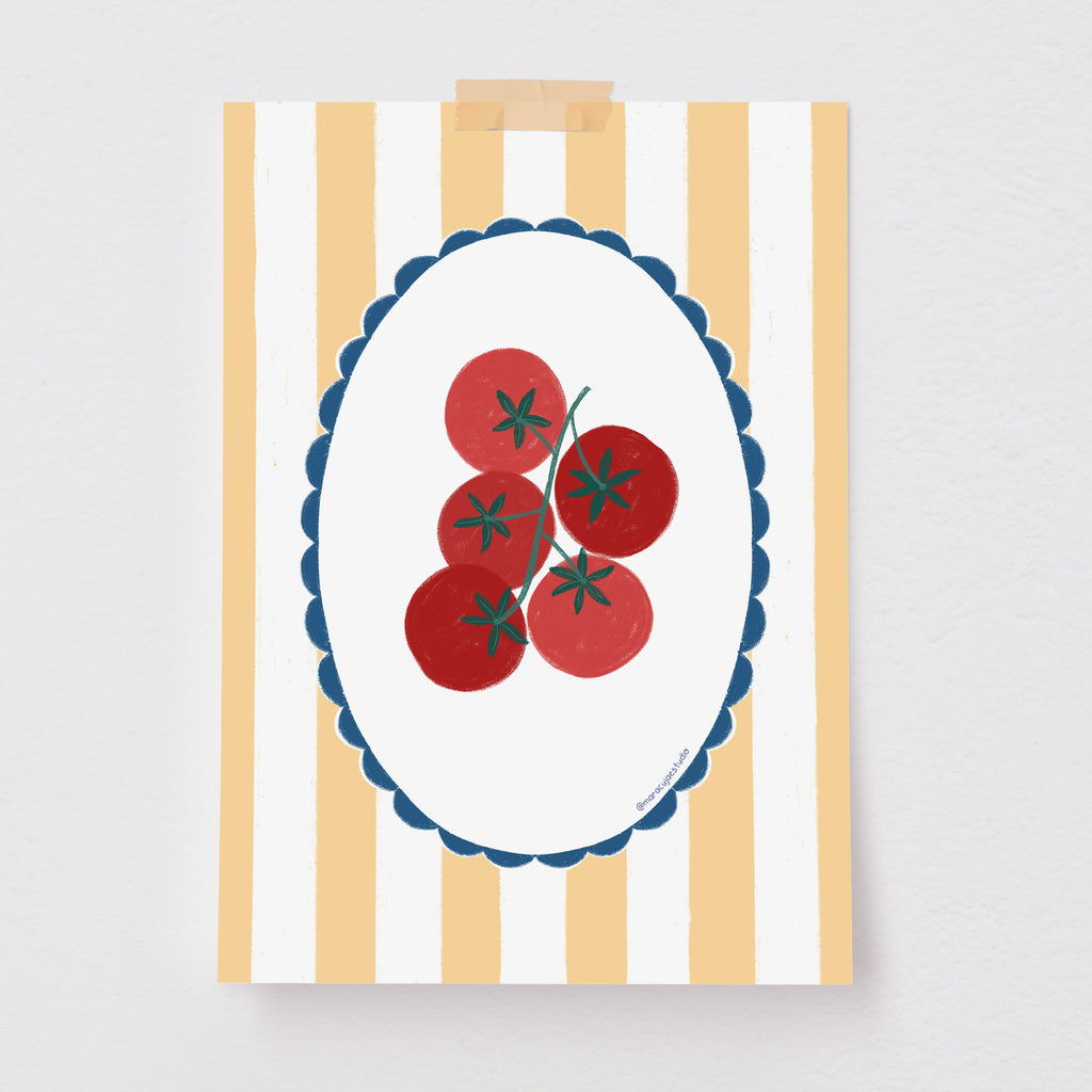 Pôster Decorativo Tomatinhos Mamma Vanzetto