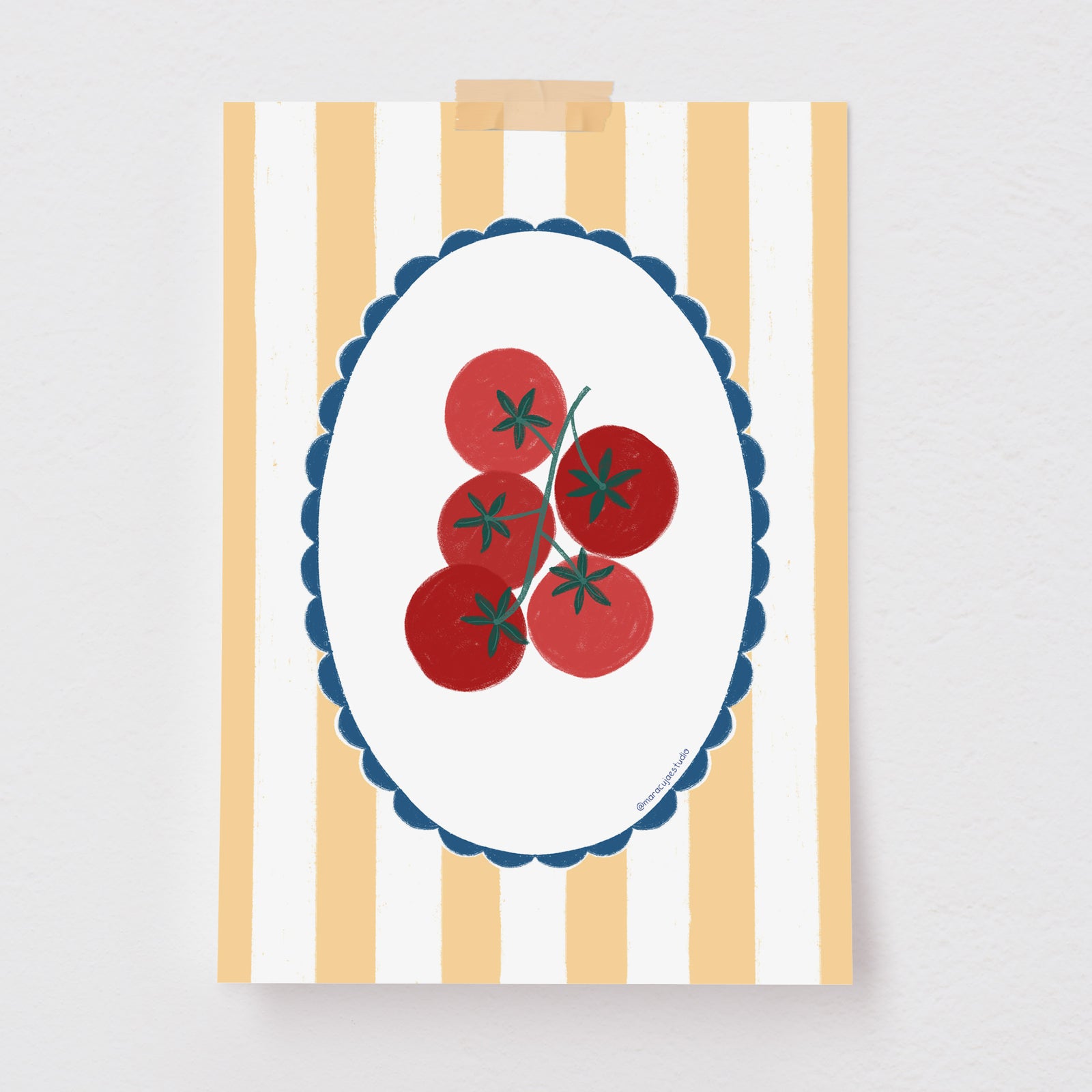 Pôster Decorativo Tomatinhos Mamma Vanzetto
