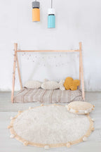 Tapete Redondo Lavável Bubbly Honey Ø 120 cm
